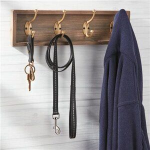 Reflective Polyester Dog Leash, Black, Medium 5 feet